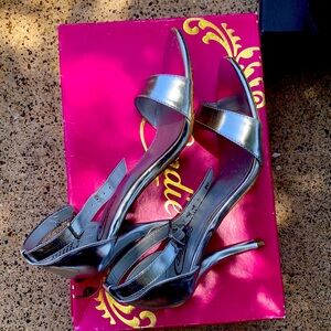 nice silver heels